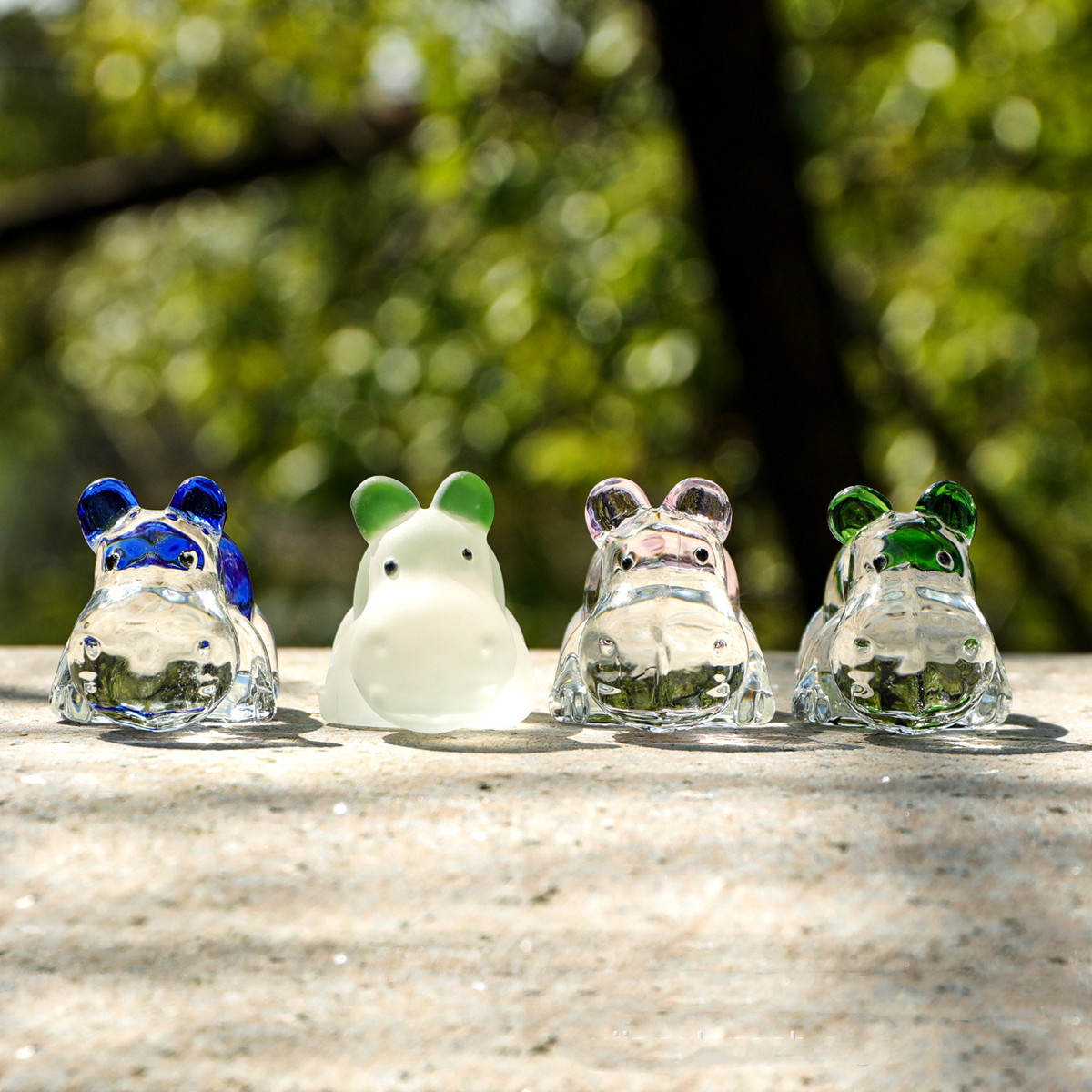 Paper Weight Crystal - Crystal Hippo Pressure Feng Shui Glass