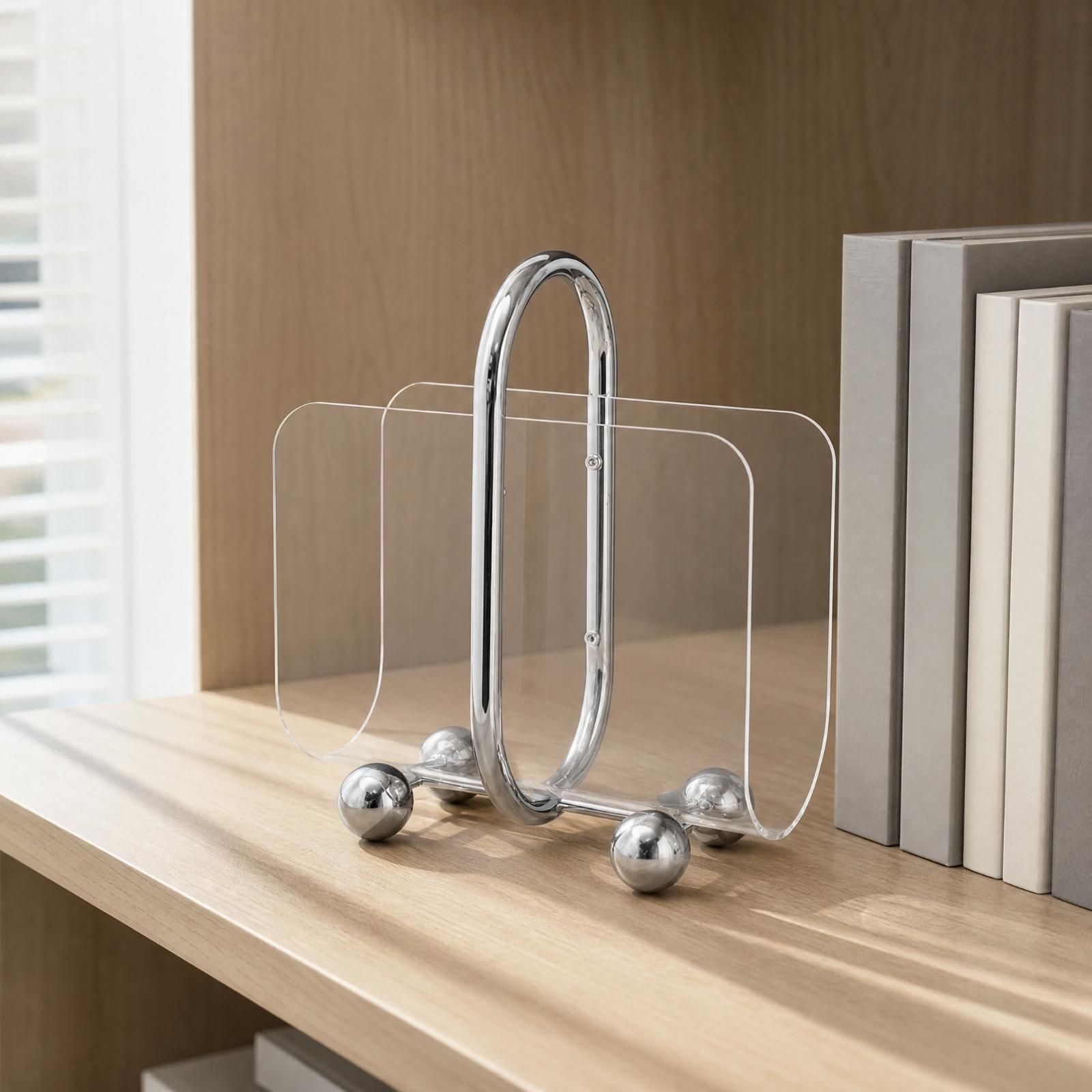 Akrylowa półka na czasopisma i – Magazine Holder Rack recenzja i cena