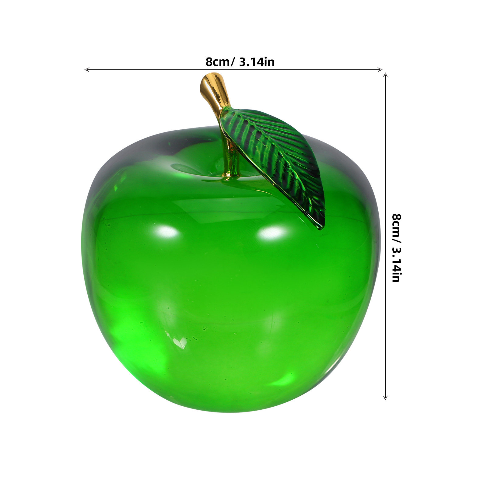 Mała, realistyczna rzeźba owoc – Paper Weight Crystal recenzja i cena